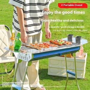 Bán buôn thép không gỉ di động có thể gập lại nướng thịt nướng để sử dụng nhà cho cắm trại ngoài trời Propane loại khí - Product Image 3