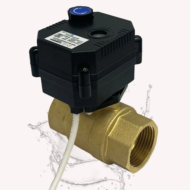 Flomarvel FH-MO cơ giới van nước 5V 12V DN15 DN20 DN25 DN32 Brass thép không gỉ Van bi điện