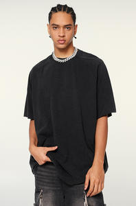 เสื้อยืด BEWS1787 ผ้าฝ้าย 100% แขนเสื้อแบบแร็กแลน ขายส่ง เนื้อผ้าหนา ทรงวินเทจ ล้างสีแบบแอซิดวอช เป็นมิตรกับสิ่งแวดล้อม ทรงโอเวอร์ไซส์ สกรีนโลโก้ได้ตามสั่ง - Product Image 4