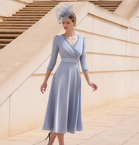 2023 vestido <span class=keywords><strong>de</strong></span> <span class=keywords><strong>dama</strong></span> <span class=keywords><strong>de</strong></span> honor <span class=keywords><strong>turquesa</strong></span> <span class=keywords><strong>de</strong></span> manga larga con cuentas <span class=keywords><strong>vestidos</strong></span> <span class=keywords><strong>de</strong></span> graduación con cuello en V para mujeres <span class=keywords><strong>vestidos</strong></span> <span class=keywords><strong>de</strong></span> noche - Product Image 3