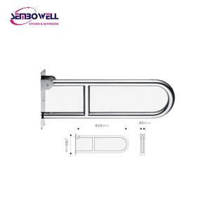 <span class=keywords><strong>Barre</strong></span> d'appui pliable en acier inoxydable <span class=keywords><strong>de</strong></span> haute qualité <span class=keywords><strong>de</strong></span> 600 mm avec surface antidérapante pour <span class=keywords><strong>salle</strong></span> <span class=keywords><strong>de</strong></span> <span class=keywords><strong>bain</strong></span>, toilettes accessible aux personnes handicapées - Product Image 2