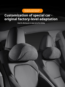 Buena calidad al por mayor DuPont <span class=keywords><strong>Bio</strong></span> algodón negro coche reposacabezas cuello cintura almohada soporte Lumbar Protector para Genesis - Product Image 5