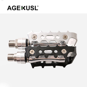 AGEKUSL Pédales de vélo pliantes gauche double pédale QR à dégagement rapide pour pédales de vélo CNC Steel Axis 3 Bearing - Product Image 6