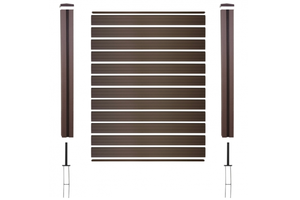 Kỹ sư cấp giấy chứng nhận crack miễn phí vườn gỗ nhựa hàng rào WPC Composite hàng rào Bảng điều chỉnh - Product Image 4