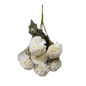 Fleur d'hibiscus artificielle en soie Yixuan, 6 têtes, couleurs mélangées, décoration de mariage, fabrication artisanale par moulage par injection - Product Image 2