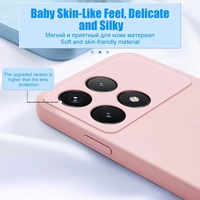 Étui pour Poco X6 Pro 5G, coque en silicone liquide d'origine, protection de l'objectif de l'appareil photo, étui pour téléphone Xiaomi Poco X7 X8 Pro MAX, coque souple F8 Ultra