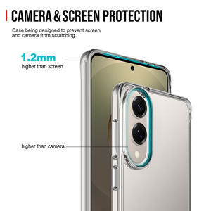 Étui hybride antichoc <span class=keywords><strong>pour</strong></span> <span class=keywords><strong>Samsung</strong></span> Galaxy S25 Edge S26 Ultra S24 S23 FE S22Ultra <span class=keywords><strong>S21</strong></span> <span class=keywords><strong>Coque</strong></span> souple en TPU transparente fine <span class=keywords><strong>Coque</strong></span> rigide en PC - Product Image 4