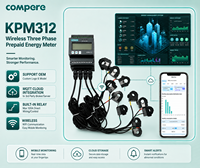 Medidor Digital Inteligente de Energía Trifásico Multicanal de Alta Precisión Clase 0.5S con Riel DIN, WIFI, MQTT, RS485 y Relación VT/CT Programable