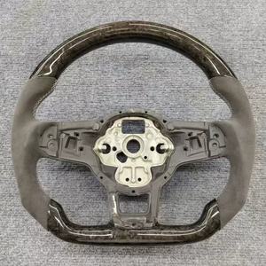 Volante de fibra de carbono personalizado apto para Volkswagen Golf7.5 Mk7 GTI Golf6 Golf7 GTS MK5 MK6 Polo GTD GTE GLI <span class=keywords><strong>R</strong></span>-<span class=keywords><strong>Line</strong></span> <span class=keywords><strong>R</strong></span> CC JETTA - Product Image 4