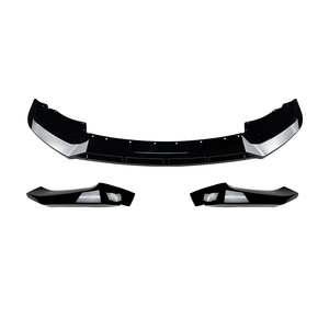 Front Lip Splitter Corner Protector For Bmw X3 F25 X4 F26 Lci M Sport 2014 2017 Piano Black Carbon Fiber Texture Abs Material - Product Image 5