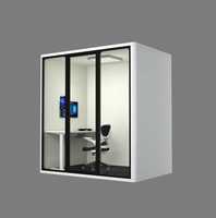 Cabina de Oficina Insonorizada, Moderna, para Edificios de Oficinas, de Aluminio Ecológico