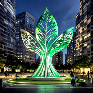 Современное искусство, большие деревья, скульптуры, листья, парк, живописный уличный водонепроницаемый ландшафтный свет, светодиодное модельное освещение, культурная дорожная лампа - Product Image 6