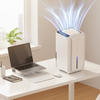 Déshumidificateur d'air portable électrique 2L, absorbeur d'humidité, déshumidificateur domestique portable