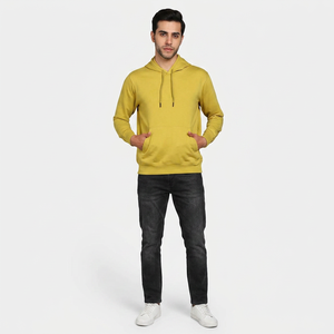 Sweat à capuche en polaire pour homme, hiver, séchage rapide et respirant, matière polyester/coton - Product Image 1