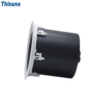 Thinuna MS-10SUB-CT II Système de sonorisation PA de haute qualité 100v Woofer de 10 pouces 4 Ohm 240W Caisson de basses Haut-parleur de plafond avec couvercle arrière pour la maison