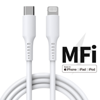 MFi certifié Long SR caoutchouc finition Durable charge rapide USB-C à L cordon de câble de chargeur pour Apple IPhone 14 13 Pro Plus, IPad,