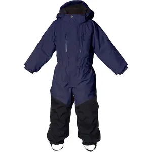 Venta caliente de los fabricantes personalizados al por mayor cálido transpirable traje de esquí para niños impermeable a prueba de viento ropa de esquí de una pieza para niños