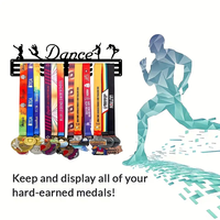 Support de rangement pour médailles de sport en métal avec logo découpé au laser personnalisé Solution de rangement pour porte-médailles de gymnastique et de course à pied