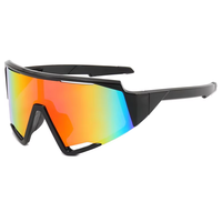 Nouvelles lunettes de soleil de sport surdimensionnées, coupe-vent et anti-sable, pour moto, cyclisme, baseball, course à pied et pêche