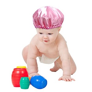 Syh30 Logo personnalisé enfants Bonnet en soie pour enfants endormis bonnet de sommeil en soie pour enfants enveloppement de cheveux en soie pour cheveux bouclés - Product Image 5