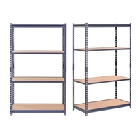 Étagères à revêtement en poudre couleur personnalisée stockage à domicile étagères fendues sans boulon Garage unité métallique Rivet Rack
