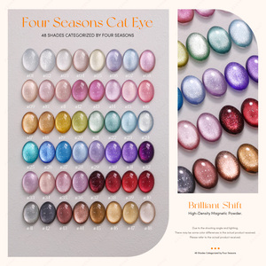 JTING All-Season Cat Eye Gel 48 Colors <b>Kit</b> HEMA/TPO Free Magnetic <b>Nail</b> Polish High Density 3D Effect Soak Off for Salon Art Use - Product Image 3