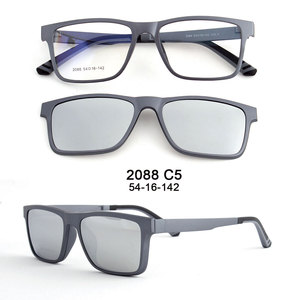 Thời trang vuông Clip-on PC khung unisex Kính mát loạt các màu sắc OEM/ODM tùy chỉnh giá bán buôn - Product Image 6