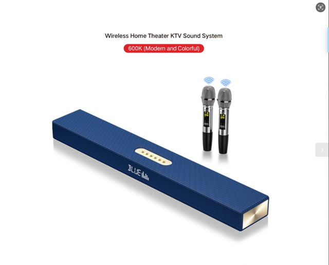 Factory Direct Sales of Soundbar TV Audio System 2.0 Home Theater Karaoke bar Speaker Blue tooth Wireless Microphone Speaker