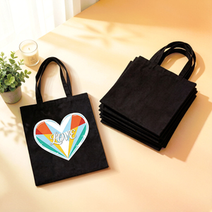 Sac fourre-tout en toile de coton polyester vierge pour sublimation, personnalisable, vente en gros, pour cadeaux et promotion - Product Image 3