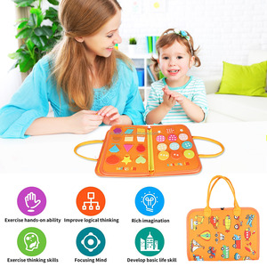 Vente flash : Tissu en <span class=keywords><strong>feutre</strong></span> Montessori, planche d'activités éducative, livre d'histoires silencieux pour les tout-petits, les bébés, les enfants, jouet pour enfants - Product Image 6