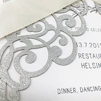 Invitation de mariage personnalisée découpée au laser avec enveloppes pailletées, carte personnalisée pour invitations de mariage de luxe