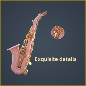 <span class=keywords><strong>Sassofono</strong></span> Professionale Ehrman <span class=keywords><strong>SAX</strong></span> in Ottone con Finitura Rosa <span class=keywords><strong>e</strong></span> Tono Alto in Si bemolle - Product Image 2