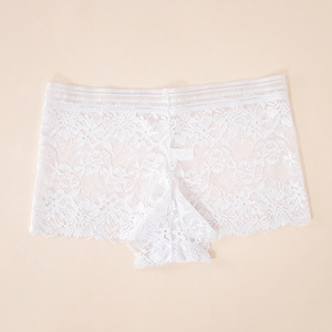 <span class=keywords><strong>Boxer</strong></span> <span class=keywords><strong>Intimo</strong></span> Sexy in Pizzo Trasparente per Donne Mature, Vita Bassa, Traspirante e Senza Cuciture - Product Image 6