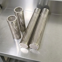 Tube générateur de fumée hexagonal en acier inoxydable de 12 pouces pour barbecue au bois, au charbon de bois, au gaz froid ou chaud, pour extérieur
