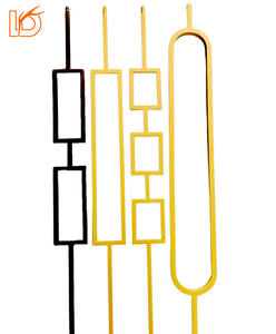 Bán buôn thiết kế hiện đại dễ dàng để cài đặt 1/2 ''* 44'' rỗng vuông hình bầu dục cầu thang ban công wrought sắt lục bình lan can cho trong nhà - Product Image 6