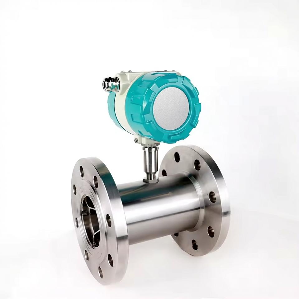 Stainless Steel Flow Meter Flange Connected Liquid Flow Sensor 0.5% ...