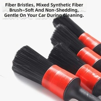 Ensemble de 5 brosses de détaillage automobile, outils de nettoyage intérieur pour tableau de bord, sortie d'air, accessoires de lavage de voiture