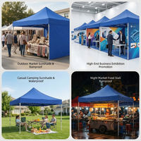 Tente pliante 10x10 3x3 avec logo personnalisé imprimé, tente publicitaire imperméable pour événements en plein air, pour salon professionnel