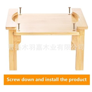 Estante de almacenamiento de madera rectangular de 1 nivel para cubeta de bebidas, cubo de hielo, uso en escritorio - Product Image 5
