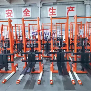 Manual Pallet Stacker 1000kg 2000kg 30000kg 1100mm-3500mm Heigh Range Hand Hydraulic Forklift Lifting Pallet Truck