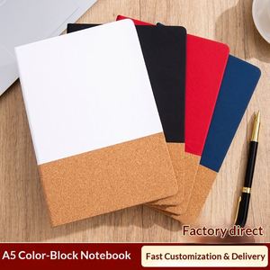 Custom Logo Embossed Business Faux Leather Saddle Stitched Notebook Gift Box Set Office <b>Notepad</b> Diary Annual Meeting Gift - Product Image 2