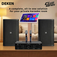 Système de karaoké domestique tout-en-un avec écran tactile de 21,5 pouces, lecteur CD HD HiFi, haut-parleur KTV de 12 pouces, amplificateur puissant, microphones