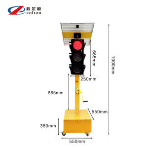 Feux de signalisation LED temporaires à énergie solaire Produits mobiles de sécurité et de protection pour Crossroads - Product Image 2
