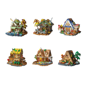 Blocs de construction <span class=keywords><strong>Cabane</strong></span> en forêt, Scène de rue <span class=keywords><strong>avec</strong></span> <span class=keywords><strong>cabane</strong></span>, Moulin à vent fait main, <span class=keywords><strong>Cabane</strong></span> <span class=keywords><strong>dans</strong></span> <span class=keywords><strong>les</strong></span> <span class=keywords><strong>arbres</strong></span>, Cadeau pour enfants, Jouet éducatif - Product Image 1