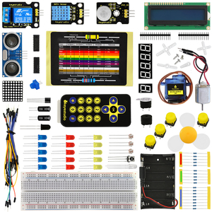 Kit de Iniciación Básico Keyestudio V2, Kit de Componentes Electrónicos de Programación Educativa STEM para <span class=keywords><strong>Arduino</strong></span> (Sin Placa) - Product Image 1