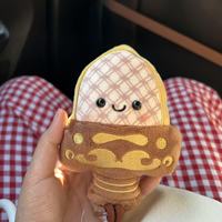 Porte-clés en peluche mignon en forme de petite épée, super doux, qui fait du bruit, pour sac, pendentif de sac à dos, cadeau, vente en gros et au détail