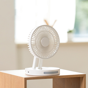 Hd Digital Screen Display Mini Handheld <b>Table</b> Fan Rechargeable Portable Home Usb <b>Folding</b> <b>Folding</b> Storage - Product Image 2