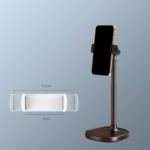 Nouveau support de téléphone de bureau 2026 avec rotule à 360° en alliage d'aluminium, réglable en hauteur, pour diffusion en direct et vidéo - Product Image 4