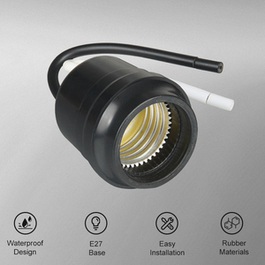 Support de lampe fils électriques <span class=keywords><strong>E27</strong></span>, 5 pouces, pièces - Product Image 3