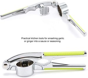 Ustensiles de cuisine en alliage de zinc et acier inoxydable, presse-ail 2 en 1, écraseur d'ail, presse-ail, hachoir à ail - Product Image 2